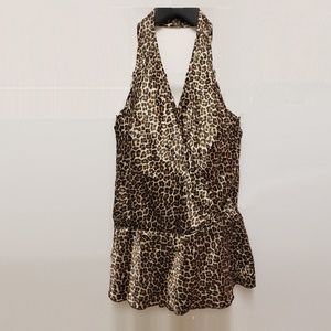 LEOPARD CHEETAH PRINT TOP SIZE S